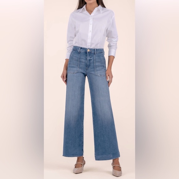 Anthropologie Denim - Just Black | Wide Leg Denim Jeans - sz 29